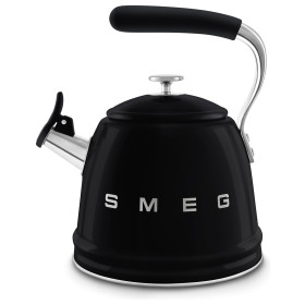 Чайник 2,3 л со свистком чёрный  Smeg &quot;Стиль 50-х г.г.&quot; / 346122