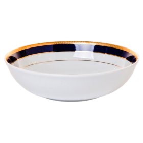 Набор салатников 19 см 6 шт Thun "Сильвия /Синяя полоса с золотом" / 051233