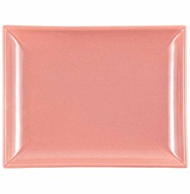Блюдо 18 см прямоугольное  Crystalex Rus &quot;Премиум /Кремово-розовый&quot; / 350082
