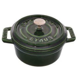 Кокот 10 см с крышкой тёмно-зелёная  Staub &quot;STAUB&quot; / 232850