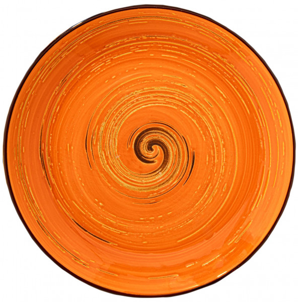 Тарелка 28 см оранжевая  Wilmax &quot;Spiral&quot; / 261576