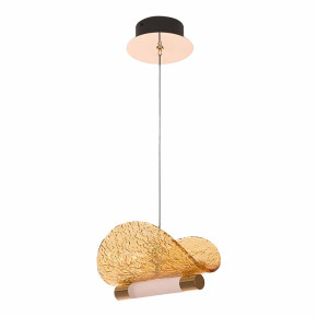 Подвесной светильник 1 рожковый  Cloyd "CARUDO" / золото - янарн. стекло / 350169