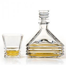 Набор для виски 7 предметов (графин 800 мл + 6 стаканов по 300 мл)  Crystal Bohemia &quot;Maria&quot; / 104512