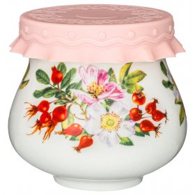 Банка для меда/варенья 300 мл с силиконовой крышкой  LEFARD "Шиповник" / 230651