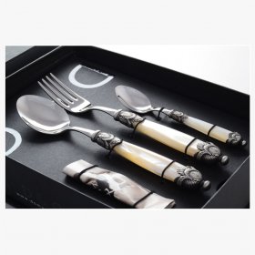 Столовые приборы 18 предметов  Gamma Steel SRL &quot;Siena Antique /Champagne Steel&quot; / 114542