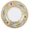 Набор тарелок 17 см 6 шт  Falkenporzellan "Вена /Розочки на голубом /с золотом" / 147820