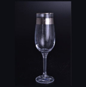 Бокалы для шампанского 180 мл 6 шт  Crystalex CZ s.r.o. "Диана /Платина 435963" / 007439