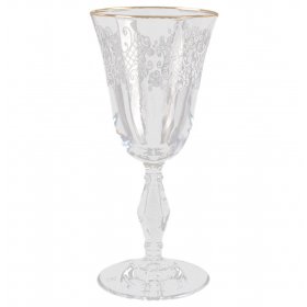 Бокалы для белого вина 236 мл 6 шт Pasabahce "Ретро /DS00381 /Отводка золото" / 112026