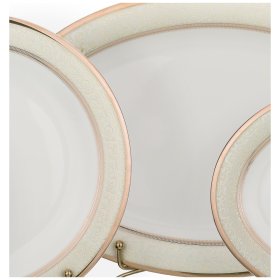 Столовый сервиз на 6 персон 25 предметов (без супника)  LEFARD &quot;Узор на бежевом /Золото&quot; / 186234