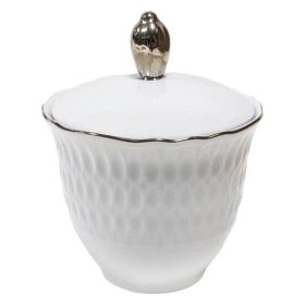 Сахарница 250 мл  Cmielow &quot;София /Две отводки платиной&quot; / 332466