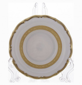 Набор блюдец 15 см 6 шт  Bavarian Porcelain "Мария-Тереза /Золотая лента" / 099466