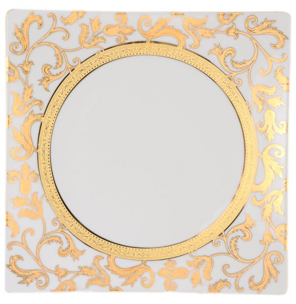 Набор тарелок 27 см 6 шт  Falkenporzellan &quot;Тоска /Белая /Золотые цветы&quot; / 060303