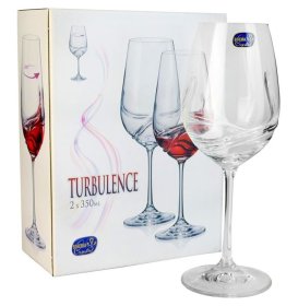 Бокалы для белого вина 350 мл 2 шт  Crystalex CZ s.r.o. &quot;Турбуленция /Без декора&quot; / 034704