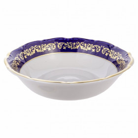 Салатник 23 см  Epiag &quot;Золотой узор /Кобальт&quot; / 169489