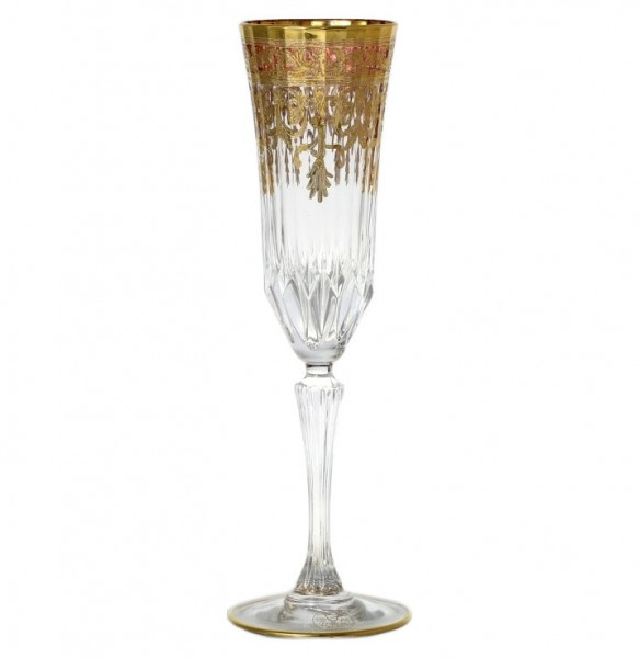 Бокалы для шампанского 180 мл 6 шт  RCR Cristalleria Italiana SpA &quot;Timon /Адажио золото&quot; / 147771