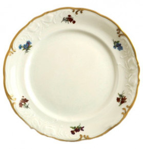 Набор тарелок 24 см 6 шт  Roman Gebis "Фредерика /Мелкие цветы /матовое золото /СК" / 098484