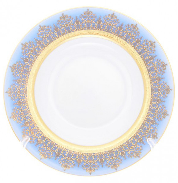 Набор тарелок 22,5 см 6 шт глубокие  Falkenporzellan &quot;Констанц /Маракеш /Золото на голубом&quot; / 272706