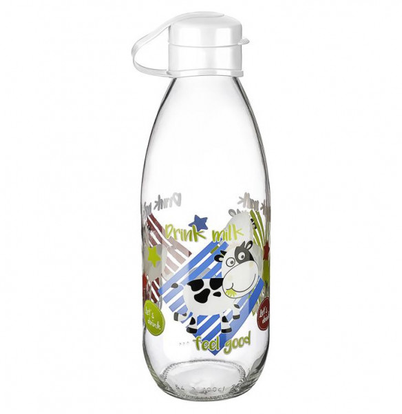 Бутылка для молока 1 л  TITIZ &quot;Moo&quot; / рисунок/ассорти / 293887