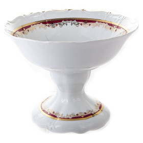 Салатник 25 см н/н  Thun &quot;Мария-Луиза /Лилии на красном&quot; / 221874