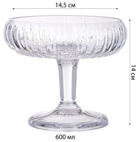 Конфетница 14 x 16 см н/н  Alegre Glass "Sencam" / 313790