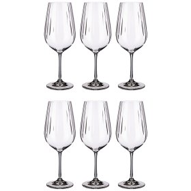 Бокалы для красного вина 550 мл 6 шт  Crystalex CZ s.r.o. &quot;Виола /Оптика /Без декора&quot; / 061262