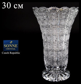 Ваза для цветов 30 см  Sonne Crystal &quot;S.Crystal /Хрусталь резной&quot; / 083825