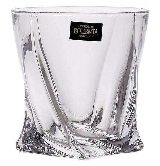 Стаканы для виски 340 мл 6 шт  Crystalite Bohemia &quot;Квадро /Без декора&quot; / 006776