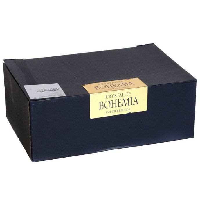 Стаканы для виски 340 мл 6 шт  Crystalite Bohemia &quot;Квадро /Без декора&quot; / 006776