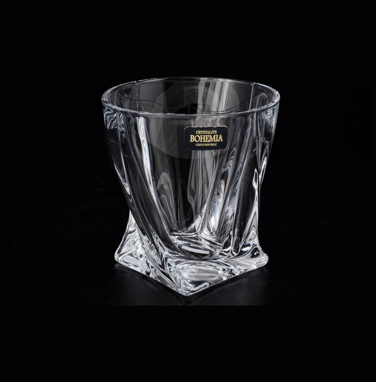 Стаканы для виски 340 мл 6 шт  Crystalite Bohemia &quot;Квадро /Без декора&quot; / 006776