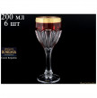 Бокалы для красного вина 290 мл 6 шт  Crystalite Bohemia &quot;Сафари /Рубин /432267&quot; / 045599