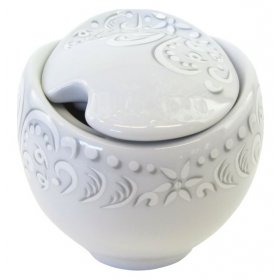 Сахарница 230 мл без ручек  Cmielow &quot;Квебек /Кружево&quot; / 145949