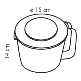 Емкость для смешивания с дозатором 1,5 л &quot;Tescoma /DELÍCIA&quot; / 153690