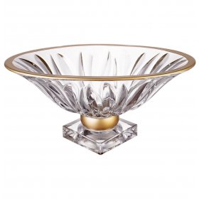 Фруктовница 36 х 20 х 16 см н/н овальная  AS Crystal Bohemia "Flame /Матовая полоса" AS Crystal / 208840