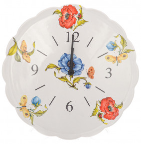 Часы настенные 29,5 см  Artigianato Ceramico by Caroline "Artigianato ceramico /Ботанический сад" / 228413