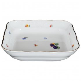 Салатник 25 см квадратный  Thun &quot;Бернадотт /Сливы&quot; / 109118