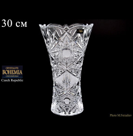 Ваза для цветов 30 см  Crystalite Bohemia &quot;Тукана-Миранда /Без декора&quot; / 084070