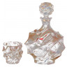 Набор для виски 7 предметов (графин + 6 стаканов по 320 мл)  Aurum Crystal "Surf /Янтарный с красным" / 125133