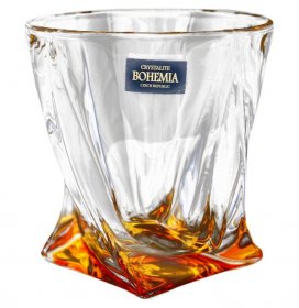 Стаканы для виски 340 мл 6 шт Квадро /Янтарное дно&quot; / 122499
