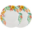 Набор тарелок 20,5 см глубокие  LEFARD &quot;Тропические цветы&quot; (2шт.) / 213216