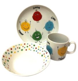 Детский набор 3 предмета  Cmielow &quot;Смайлики&quot;   / 355339