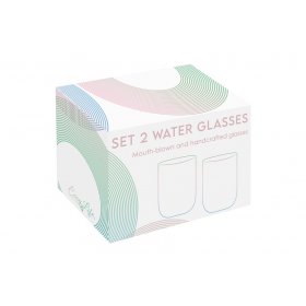 Стаканы для воды 390 мл 2 шт зелёные  Easy Life &quot;Rainbow&quot; (подарочная упаковка) / 355282