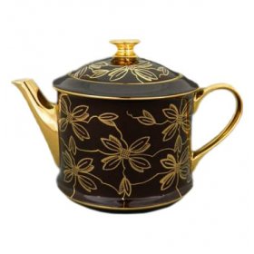Заварочный чайник 400 мл  Leander &quot;Виндзор /Золотые цветы /шоколад&quot; / 158684