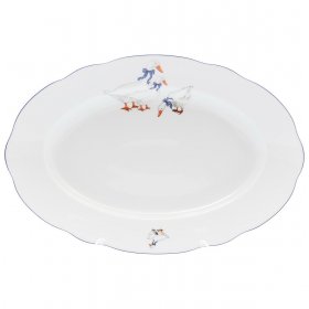 Блюдо 36 см овальное  Leander &quot;Мэри-Энн /Гуси&quot; / 128661