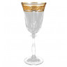 Бокалы для красного вина 250 мл 6 шт  Crystalex CZ s.r.o. "Анжела /Золотой цветочный кант" / 098436