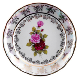 Набор тарелок 19 см 6 шт  МаМ декор &quot;Фредерика /Роза перламутр&quot; / 023697