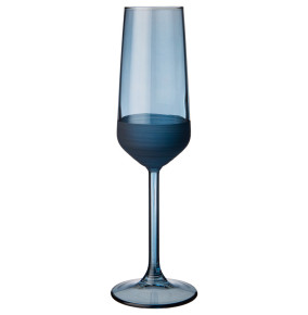 Бокалы для шампанского 195 мл 4 шт  Rakle "Mat & shiny /Blue" / 328652