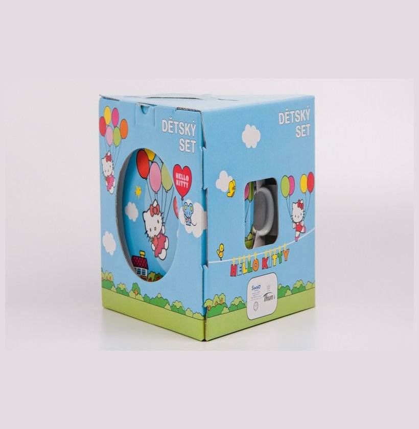 Детский набор 3 предмета  Thun &quot;Китти и шарики&quot; / 039320