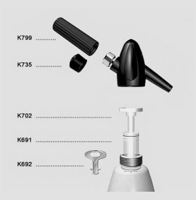 Держатель для баллончиков к сифону (кремеру) для газированной воды K799 / 321546