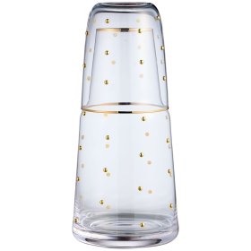 Графин для воды 890/330 мл с крышкой-стаканом &quot;Goldy&quot;  / 379697