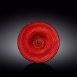 Тарелка 22,5 см глубокая красная  Wilmax &quot;Spiral&quot; / 261553